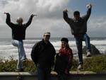The four of us at the beach